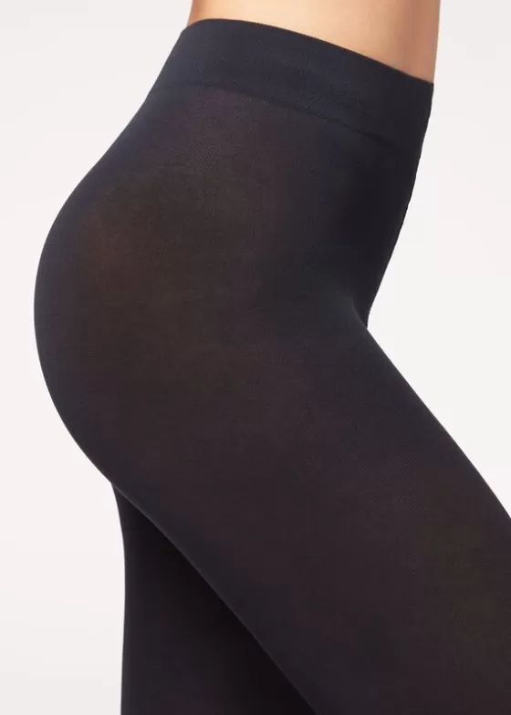 Shop 100 Denier Opaque Cotton And Microfibre Tights Opaque Tights