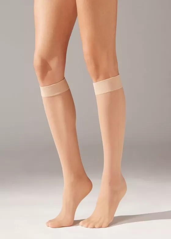 Cheap 20 Denier Comfort Cuff Knee-Highs Long Socks