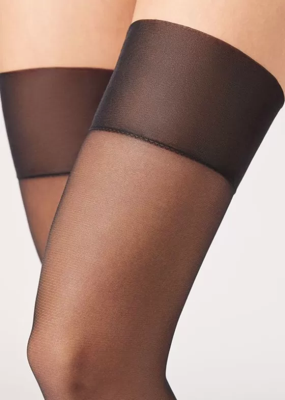 Best 20 Denier Sheer Garter Belt Effect Socks Stockings