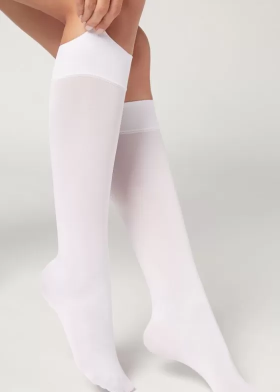 Online 60 Denier Microfibre Knee-Highs Socks Long Socks