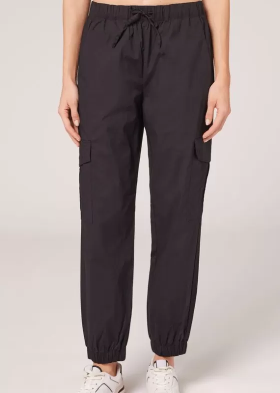 Sale Cargo Trousers With Drawstring Trousers