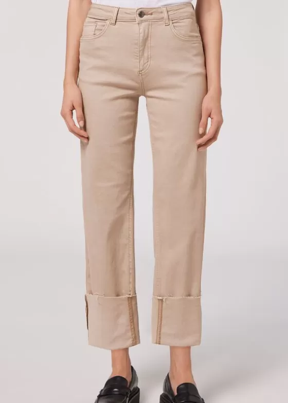 Store Culotte Jeans With Removable Turn-Ups Jeans