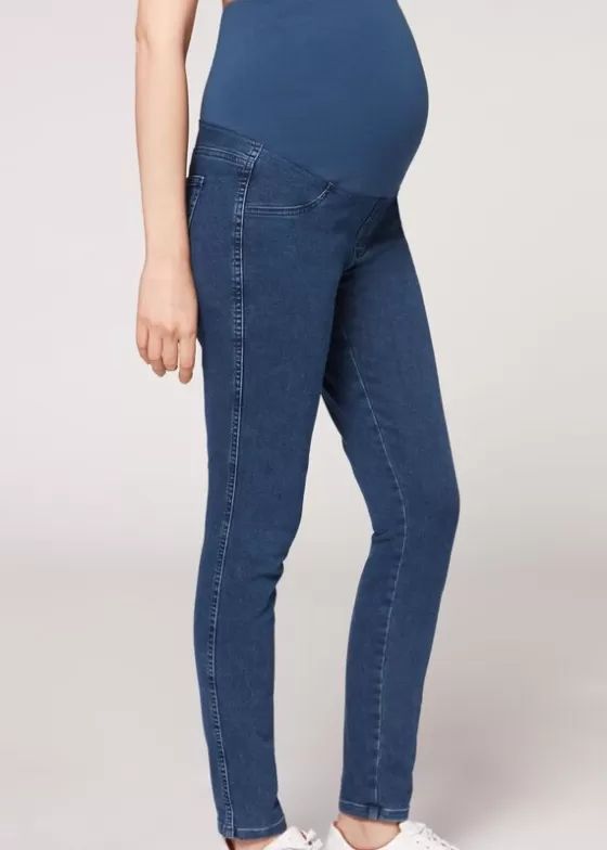 Cheap Denim Maternity Leggings Jeans