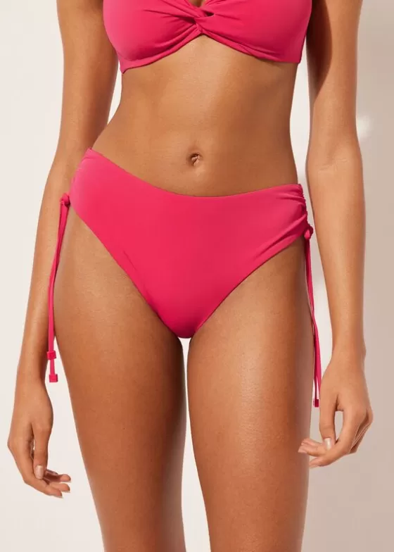 Sale Drawstring High-Waisted Bikini Bottoms Indonesia Bikini