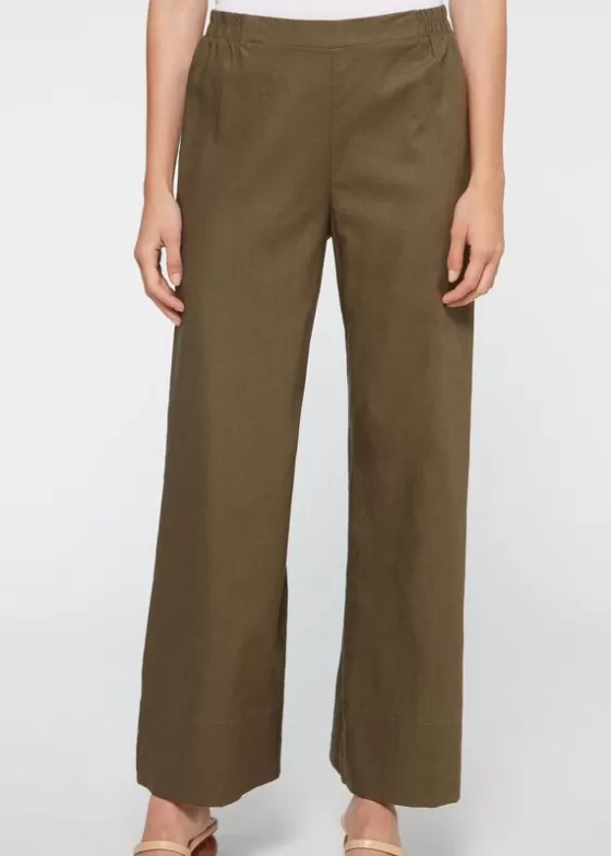 Fashion Linen Palazzo Trousers Trousers