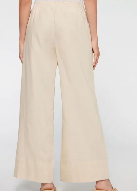 Best Sale Linen Palazzo Trousers Trousers