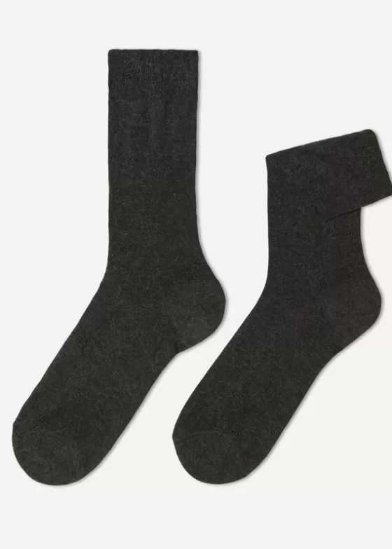 Hot Men'S Crew Socks With Cashmere Short Socks