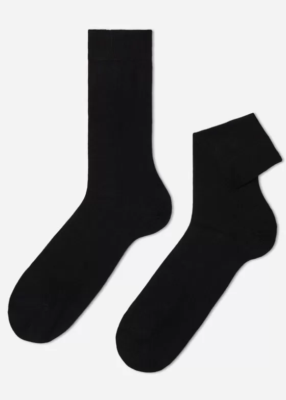 Fashion Men'S Crew Socks With Cashmere Short Socks