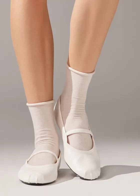 Fashion Non-Elastic Cotton Ankle Socks Short Socks