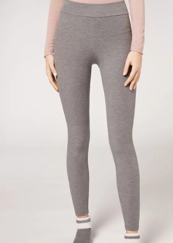 Online Ribbed Leggings With Cashmere Leggings