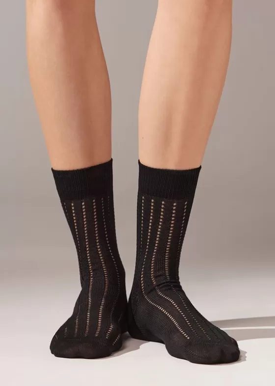 Best Ribbed Openwork Short Socks Short Socks