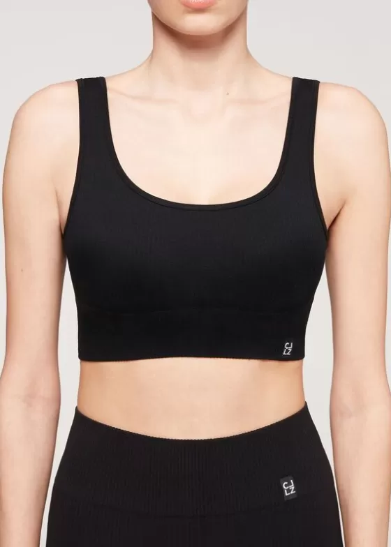 Online Ribbed Seamless Sport Top Fitness Top