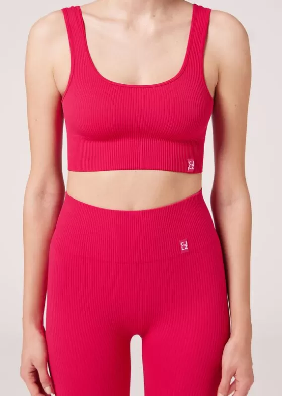 Online Ribbed Seamless Sport Top Fitness Top