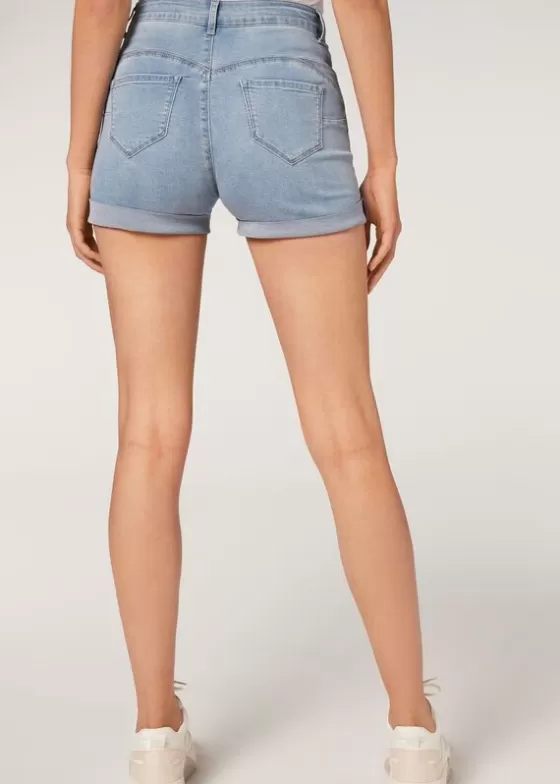 Online Short Light Denim Jeans