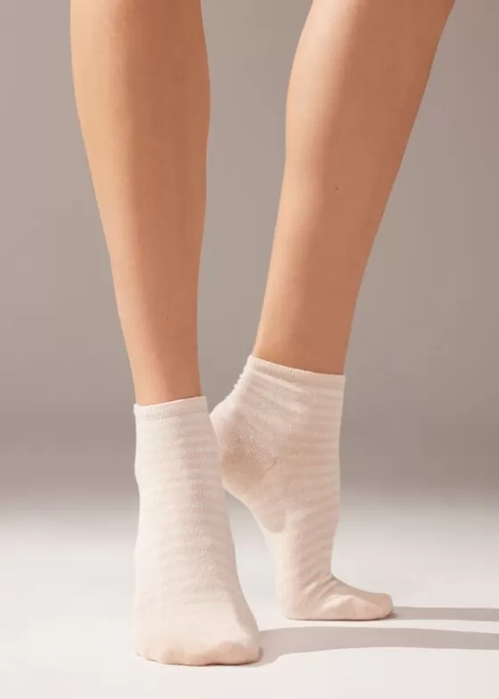 Best Striped Linen Short Socks Short Socks