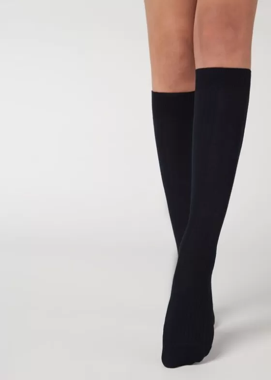 Shop Women'S Ribbed Long Socks With Cashmere Long Socks